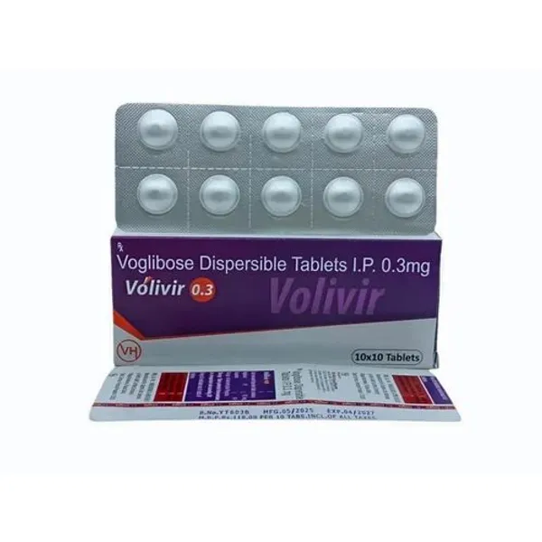 Voglibose 0.3mg 0.3mg in the NexCure Health pharmaceutical catalogue