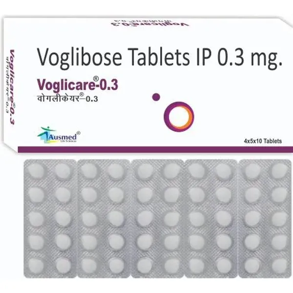 Voglibose Tablets IP 0.3 mg 0.3 mg in the NexCure Health pharmaceutical catalogue