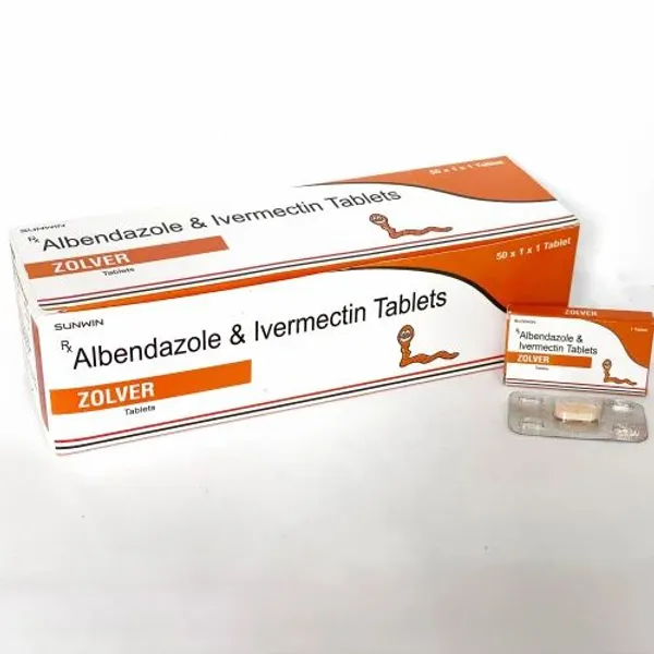 Zolver Albendazole Ivermectin Tablets in the NexCure Health pharmaceutical catalogue