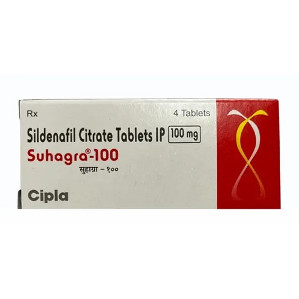 100mg Suhagra Sildenafil Citrate Tablets IP 100mg pharmaceutical product details from NexCure Health