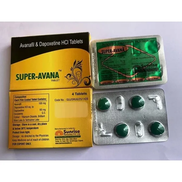160mg Super-Avana Avanafil and Dapoxetine HCL Tablets 160mg pharmaceutical product details from NexCure Health