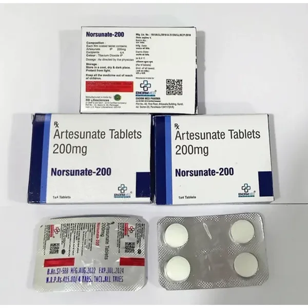 200mg Norsunate Artesunate Tablets 200mg pharmaceutical product details from NexCure Health