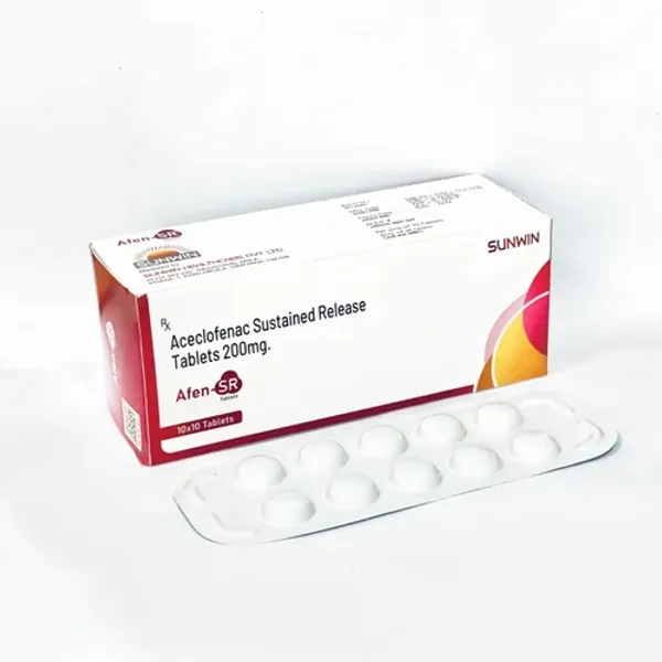 Afen-SR Aceclofenac Sustained Release Tablets 200mg 200mg pharmaceutical product details from NexCure Health