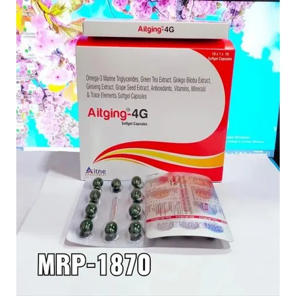 Aitging-4g Omega 3 Ginkgo Multivitamin with Antioxidants 4G pharmaceutical product details from NexCure Health