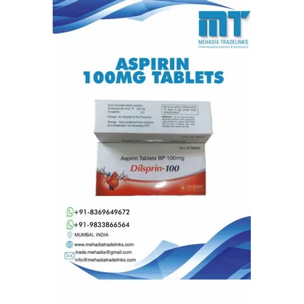 Aspirin Tablets 100 Mg 100 Mg pharmaceutical product details from NexCure Health