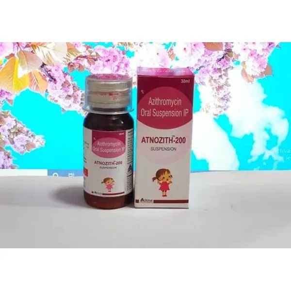 Atnozith 200 Azithromycin 200 mg Suspension 200MG pharmaceutical product details from NexCure Health