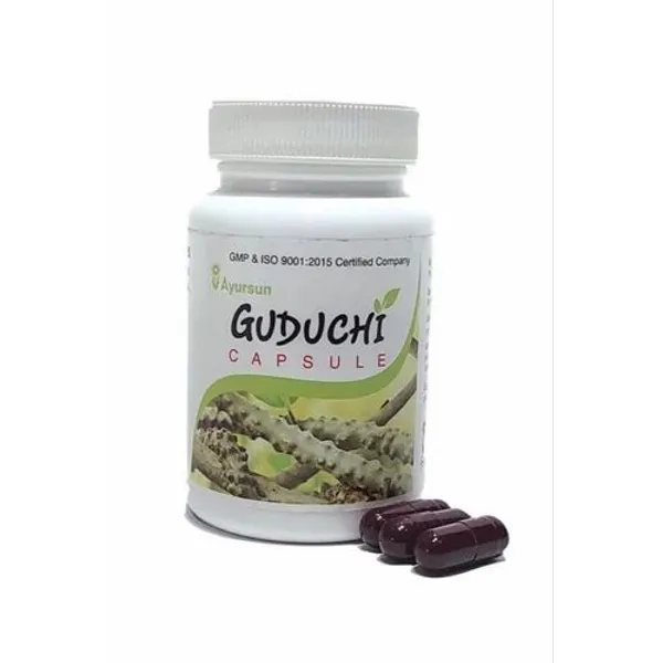 Ayurvedic Herbal Capsule For Immunomodulator - Ayursun Guduchi Capsule pharmaceutical product details from NexCure Health