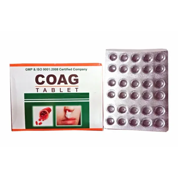 Ayurvedic Medicine For Coagulation - Ayursun Coag Tablet pharmaceutical product details from NexCure Health