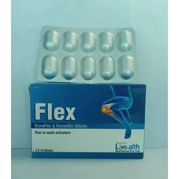 BiovaFlex And Boswellia Capsules pharmaceutical product details from NexCure Health