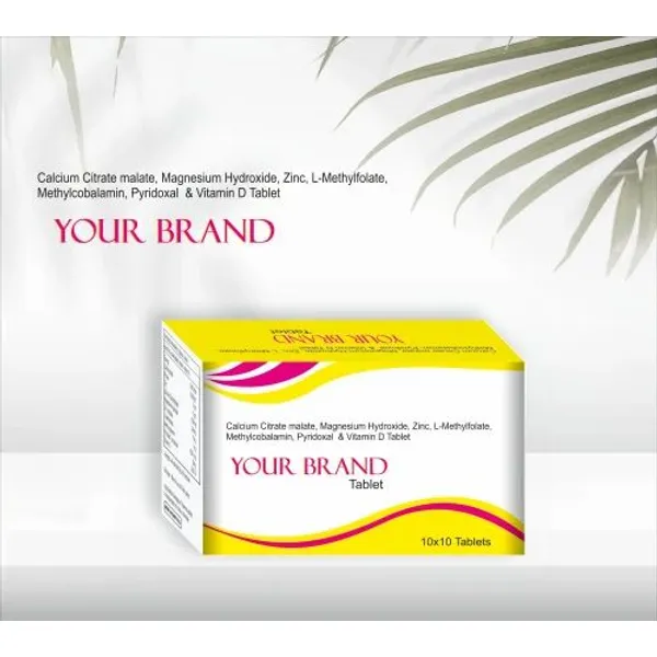 Calcium Citrate Malate, Magnessium Hydroxide, Zinc, L-Methylfolate, Vitamin D Tablet pharmaceutical product details from NexCure Health