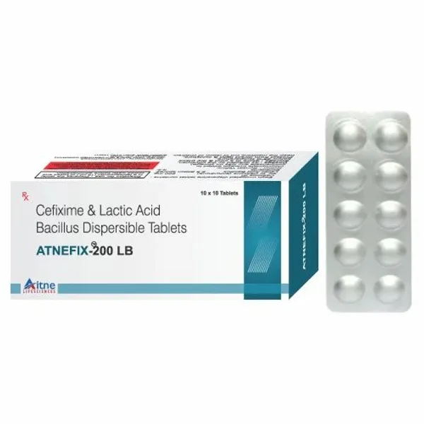 Cefixime And Lactic Acid Bacillus Dispersible Tablets pharmaceutical product details from NexCure Health