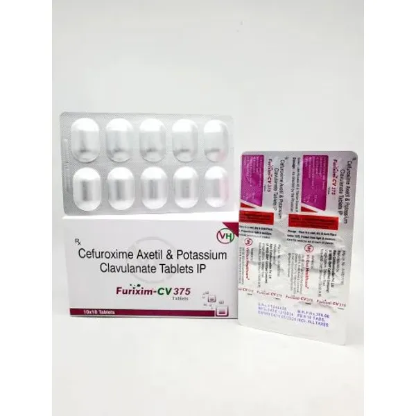 Cefuroxime Axetil Potassium Clavulanate 375 mg Tablets 375MG pharmaceutical product details from NexCure Health