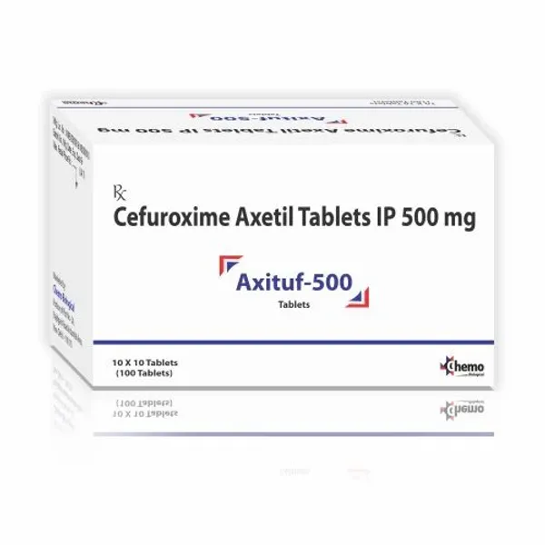 Cefuroxime Axetil Tablets 500 mg 500 mg pharmaceutical product details from NexCure Health