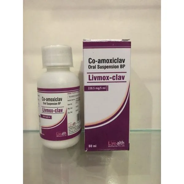 Co-Amoxiclav Oral Suspension BP 228.5 Mg/5ml 228.5 mg pharmaceutical product details from NexCure Health