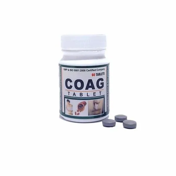 Coag Tablet For Natural Coagulant pharmaceutical product details from NexCure Health