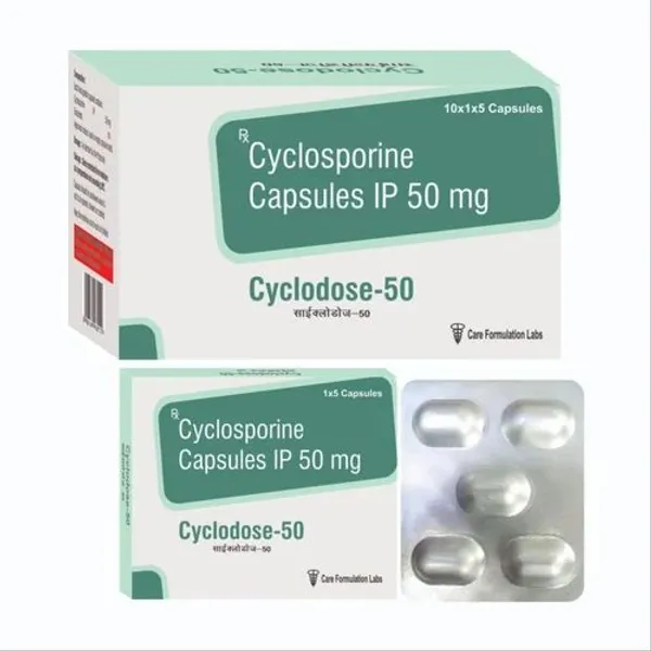 Cyclosporine Capsules Ip 50 Mg 50 Mg pharmaceutical product details from NexCure Health
