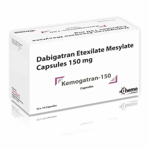 Dabigatran Etexilate Mesylate Capsules 150mg 150mg pharmaceutical product details from NexCure Health