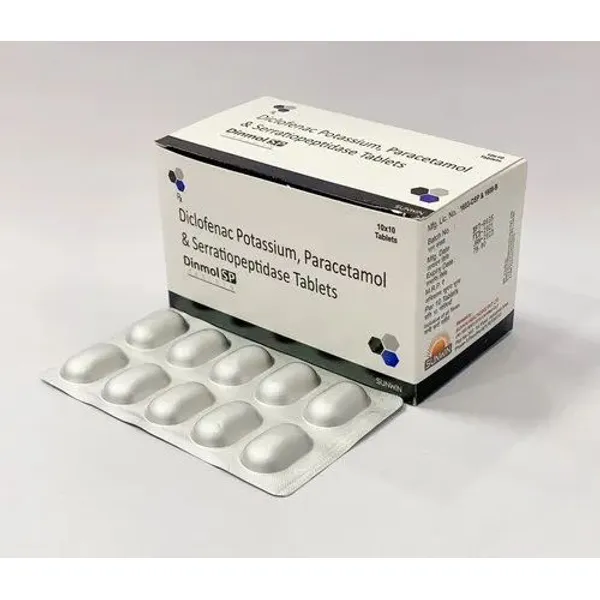 Diclofenac Paracetamol Serratiopeptidase Tablets pharmaceutical product details from NexCure Health