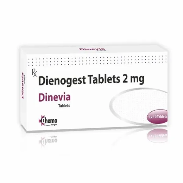 Dienogest 2 Mg Tablets 2 Mg pharmaceutical product details from NexCure Health