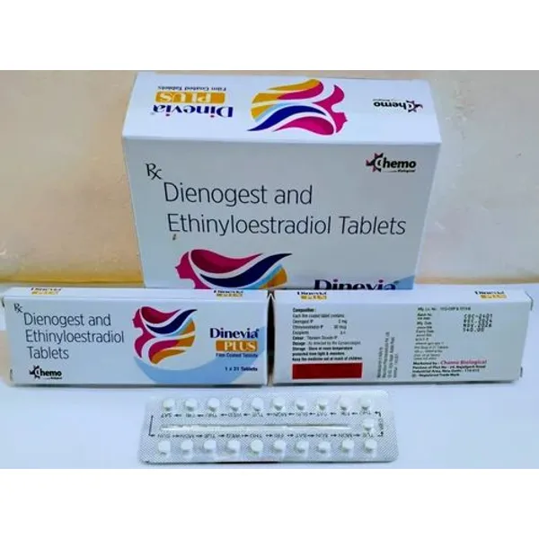 Dienogest 2mg and Ethinyloestradiol 30mcg 2mg pharmaceutical product details from NexCure Health