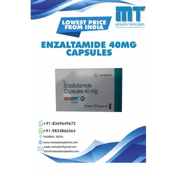 Enzalutamide Capsules 40 Mg - Lowest price from India 40 Mg pharmaceutical product details from NexCure Health