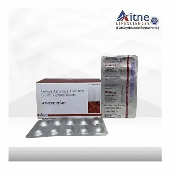 Ferrous Ascorbate Folic Acid & Zinc Sulphate Tablets pharmaceutical product details from NexCure Health
