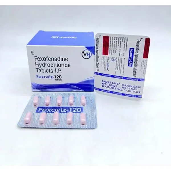 Fexofenadine 120mg Tablet 120mg pharmaceutical product details from NexCure Health