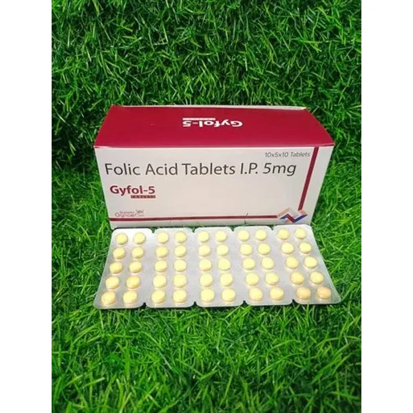 Folic Acid 5mg Tablet 5mg pharmaceutical product details from NexCure Health