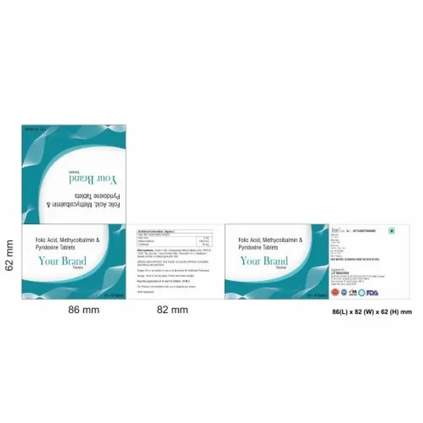 Folic Acid Methycolbalmin & Pyridoxine Tablets Third Party Manufacturing Tablets pharmaceutical product details from NexCure Health