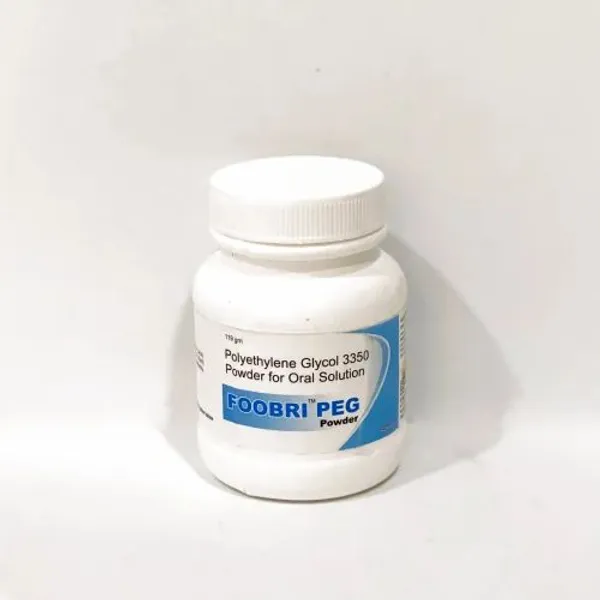 Foobri Peg Polyethylene Glycol 3350 Powder Oral Solution pharmaceutical product details from NexCure Health
