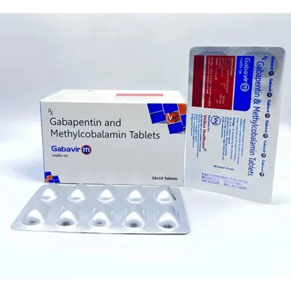 Gabavir M Tablet Gabapentin 300 mg & Methylcobalamin 500 mg Tablets 300mg pharmaceutical product details from NexCure Health