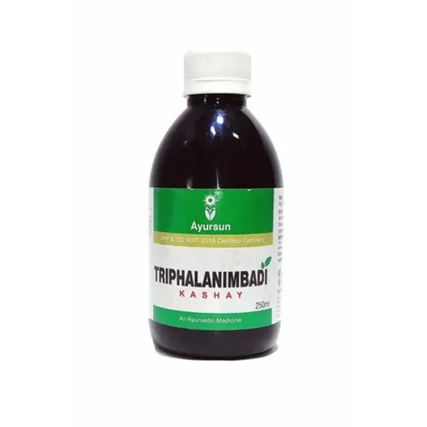 Herbal Kadha /Ayurvedic Kashay for Kushtha - Ayursun Triphalanimbadi Kashay pharmaceutical product details from NexCure Health