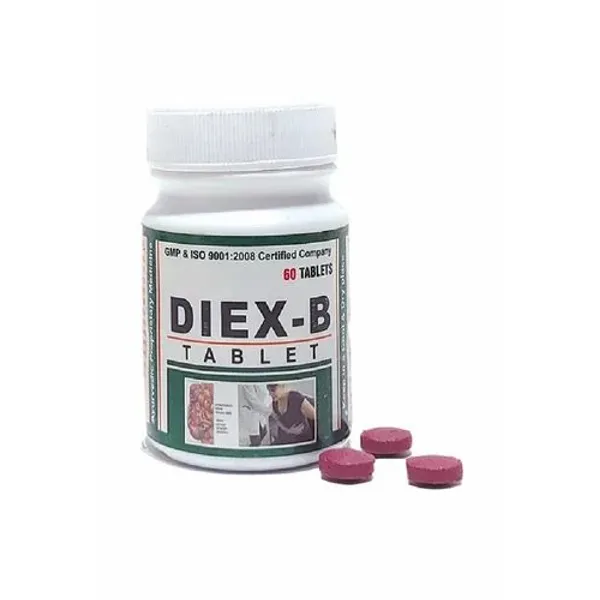 Herbal Tablet for Diarrhoea - Ayursun Diex-B 60 Tablet pharmaceutical product details from NexCure Health