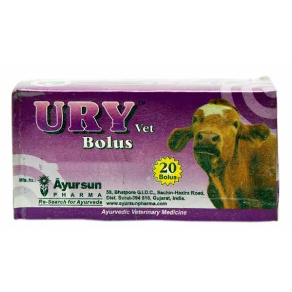 Herbal Veterinary Medicine For Urinary Tract Infection - Ayursun Ury Bolous pharmaceutical product details from NexCure Health
