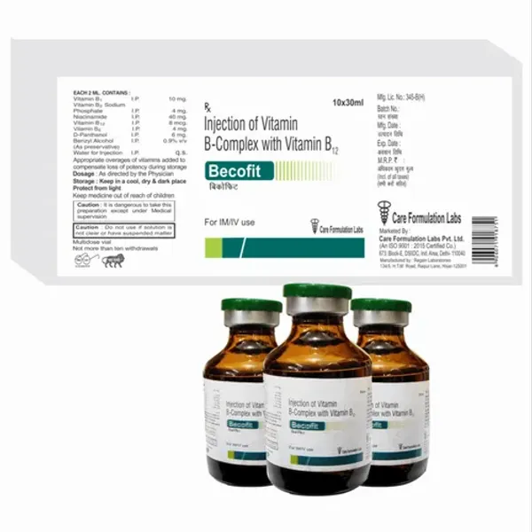 Injection of Vitamin B Complex with Vitamin B12 pharmaceutical product details from NexCure Health
