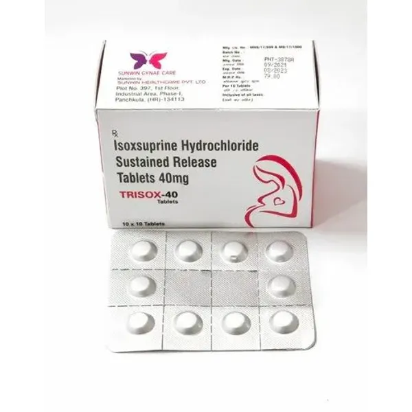 Isoxsuprine 40 Mg Tablets 40 Mg pharmaceutical product details from NexCure Health