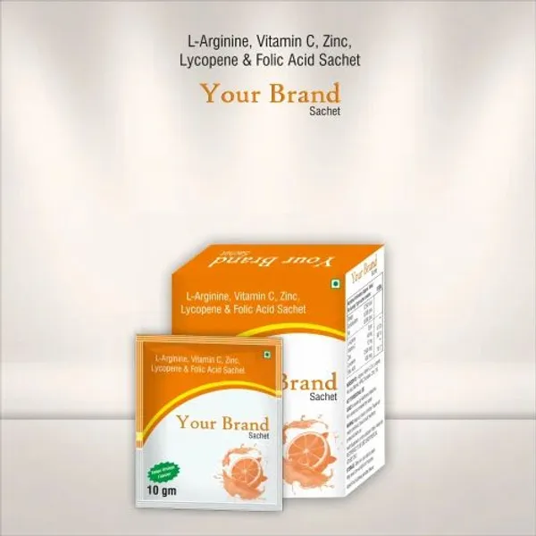 L-Arginine, Vitamin C, Zinc, Lycopene & Folic Acid Sachet pharmaceutical product details from NexCure Health