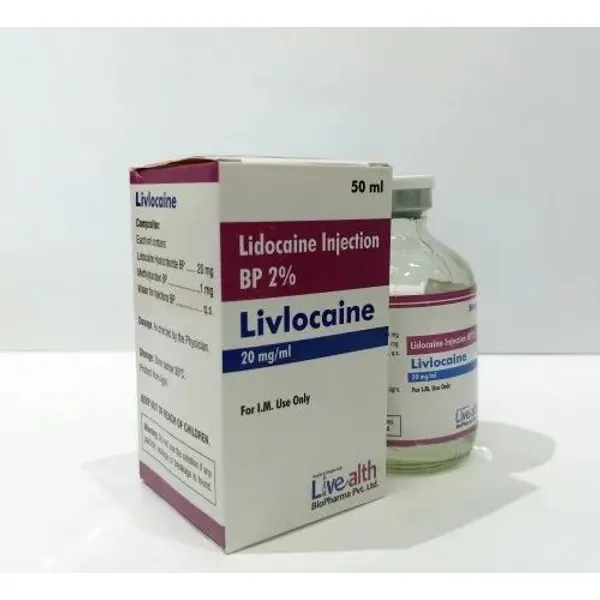 Lidocaine Injection BP 2% 50 ml 2% pharmaceutical product details from NexCure Health