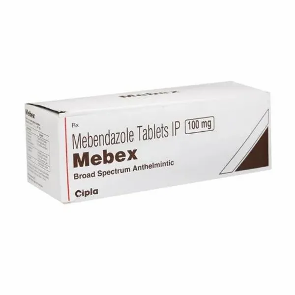 Mebex - Cipla Mebendazole pharmaceutical product details from NexCure Health