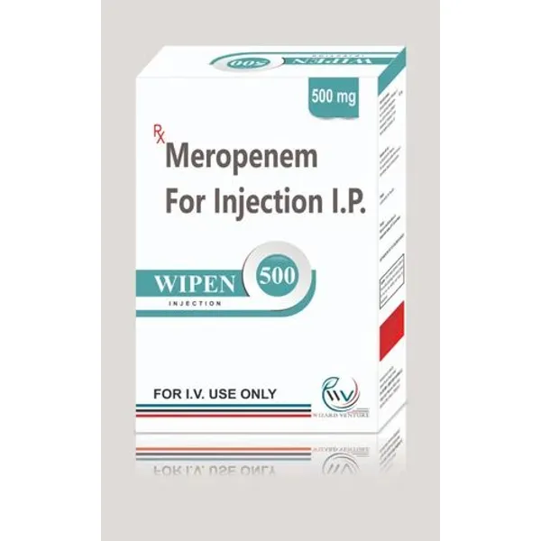 Meropenem Injection I.P. 500 mg 500 mg pharmaceutical product details from NexCure Health