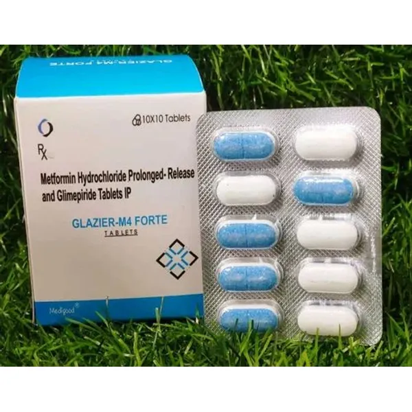 Metformin Hydrochloride Prolonged Release And Glimepiride Tablets Ip M4 pharmaceutical product details from NexCure Health