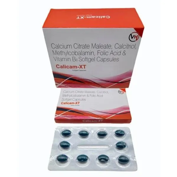Methylcobalamin,Calcium,Calcitriol,Folic Acid & Pyridoxine HCL Softgel Capsules pharmaceutical product details from NexCure Health
