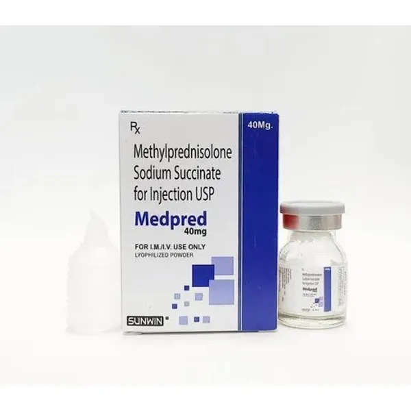 Methylprednisolone Sodium Succinate 40mg 40mg pharmaceutical product details from NexCure Health