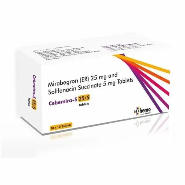 Mirabegron 25mg And Solifenacin 5mg Tablets 25mg pharmaceutical product details from NexCure Health