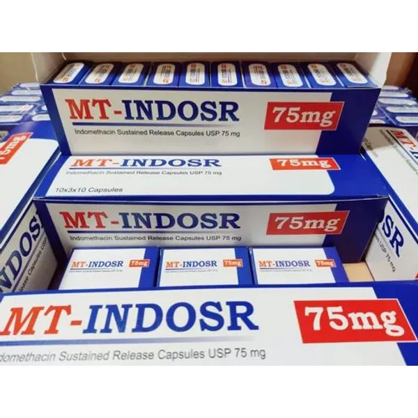 Mt-Indosr Indomethacin 75 mg 75mg pharmaceutical product details from NexCure Health