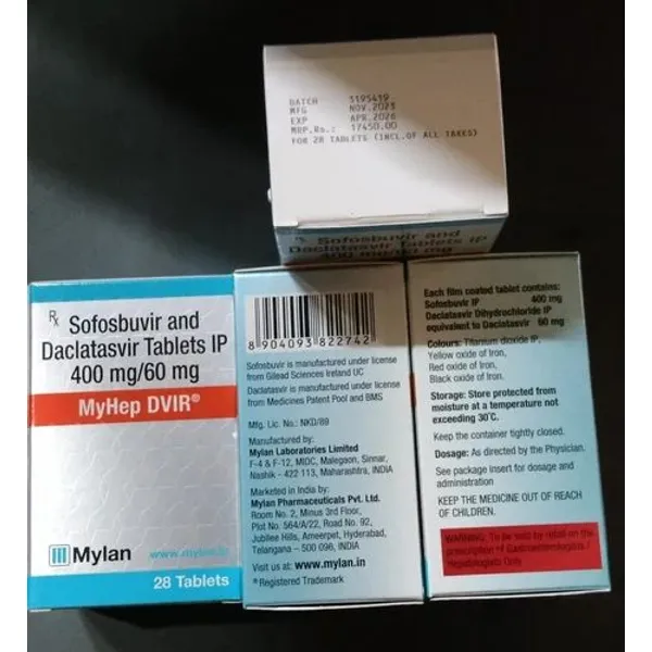 Myhep Dvir Tablets pharmaceutical product details from NexCure Health