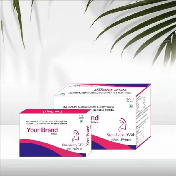 Myo-Inositol, D-Chiro Inositol, L-Methylfolate, Vitamin D3 & Chromium Chewable Tablet pharmaceutical product details from NexCure Health