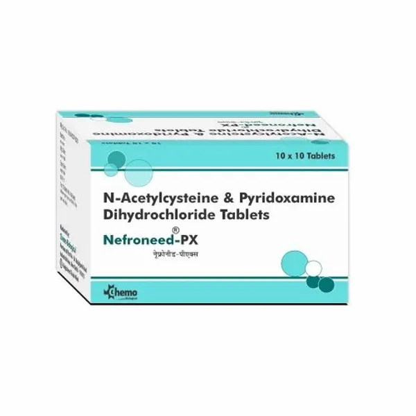 N Acetylcysteine And Pyridoxamine Dihydrochloride Tablets pharmaceutical product details from NexCure Health