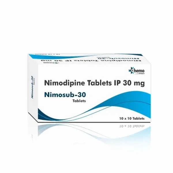 Nimodipine Tablets IP 30Mg 30Mg pharmaceutical product details from NexCure Health