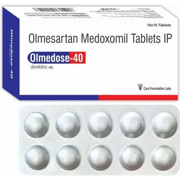 Olmedose-40 Olmesartan Medoxomil 40 Mg. Hydrochlorothiazide IP 12.5 Mg. 40 mg pharmaceutical product details from NexCure Health